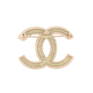 CC Brooch Metal with Crystals
