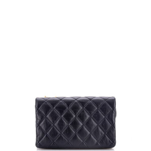 All Slide Long Flap Bag Quilted Lambskin Small
