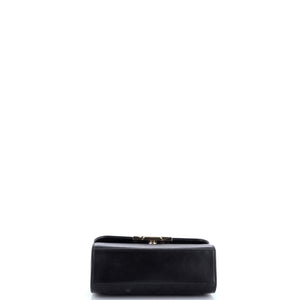 Label Click Flap Bag Quilted Calfskin Small