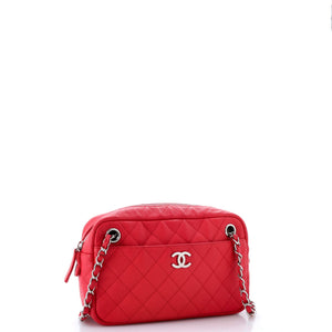 Camera Case Bag Quilted Caviar Small