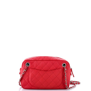 Camera Case Bag Quilted Caviar Small