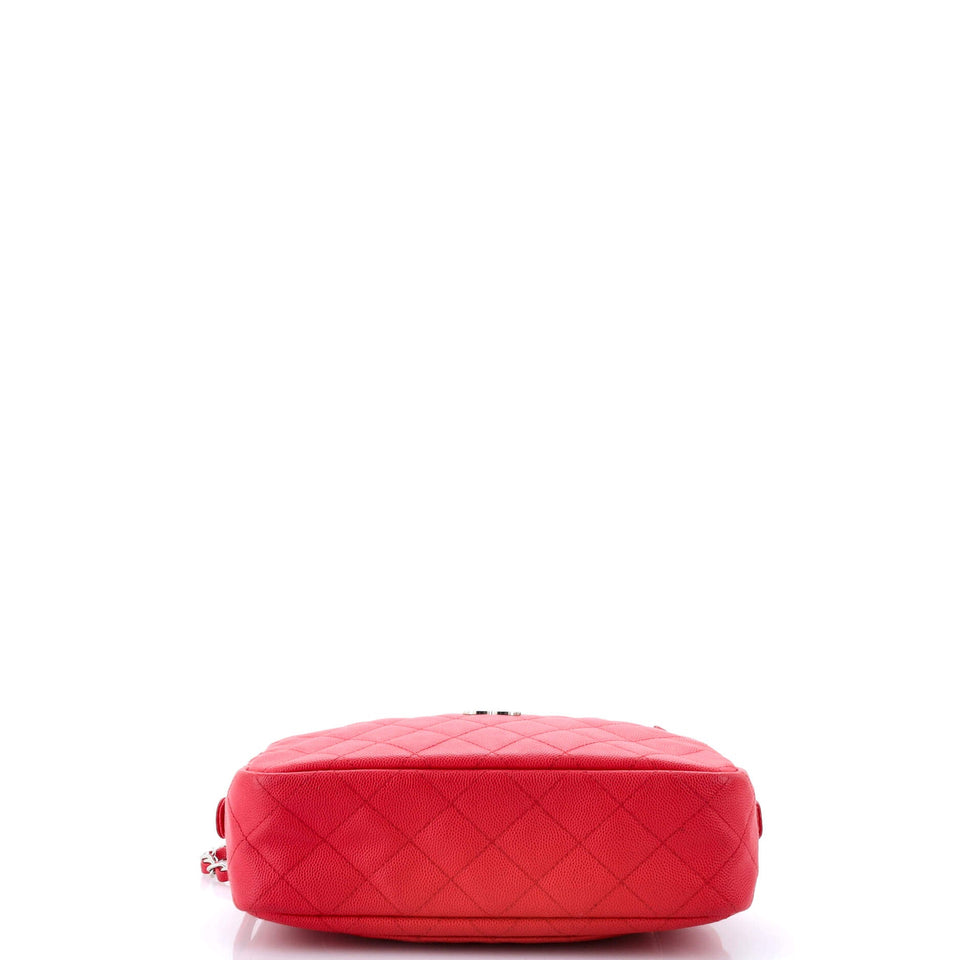 Camera Case Bag Quilted Caviar Small