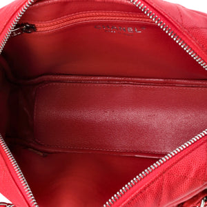 Camera Case Bag Quilted Caviar Small