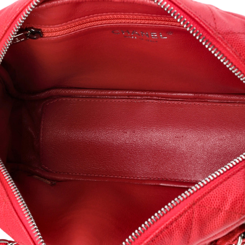 Camera Case Bag Quilted Caviar Small
