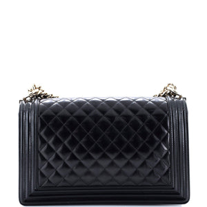 Boy Flap Bag Quilted Iridescent Glazed Calfskin New Medium