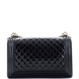 Boy Flap Bag Quilted Iridescent Glazed Calfskin New Medium