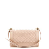 Boy Flap Bag Quilted Iridescent Glazed Calfskin Old Medium