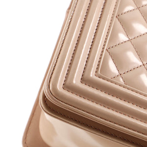 Boy Flap Bag Quilted Iridescent Glazed Calfskin Old Medium