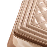 Boy Flap Bag Quilted Iridescent Glazed Calfskin Old Medium
