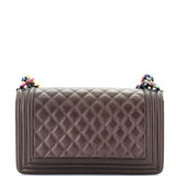 Boy Flap Bag Quilted Iridescent Goatskin Old Medium