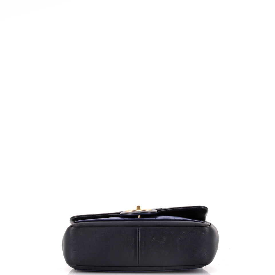 Graphic Flap Bag Quilted Calfskin Small