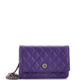 Wallet on Chain Quilted Caviar