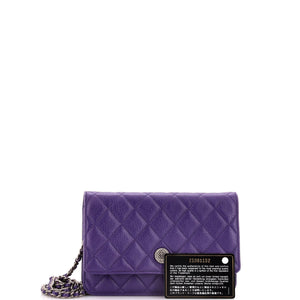 Wallet on Chain Quilted Caviar