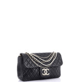 Westminster Pearl Chain Flap Bag Quilted Lambskin Medium