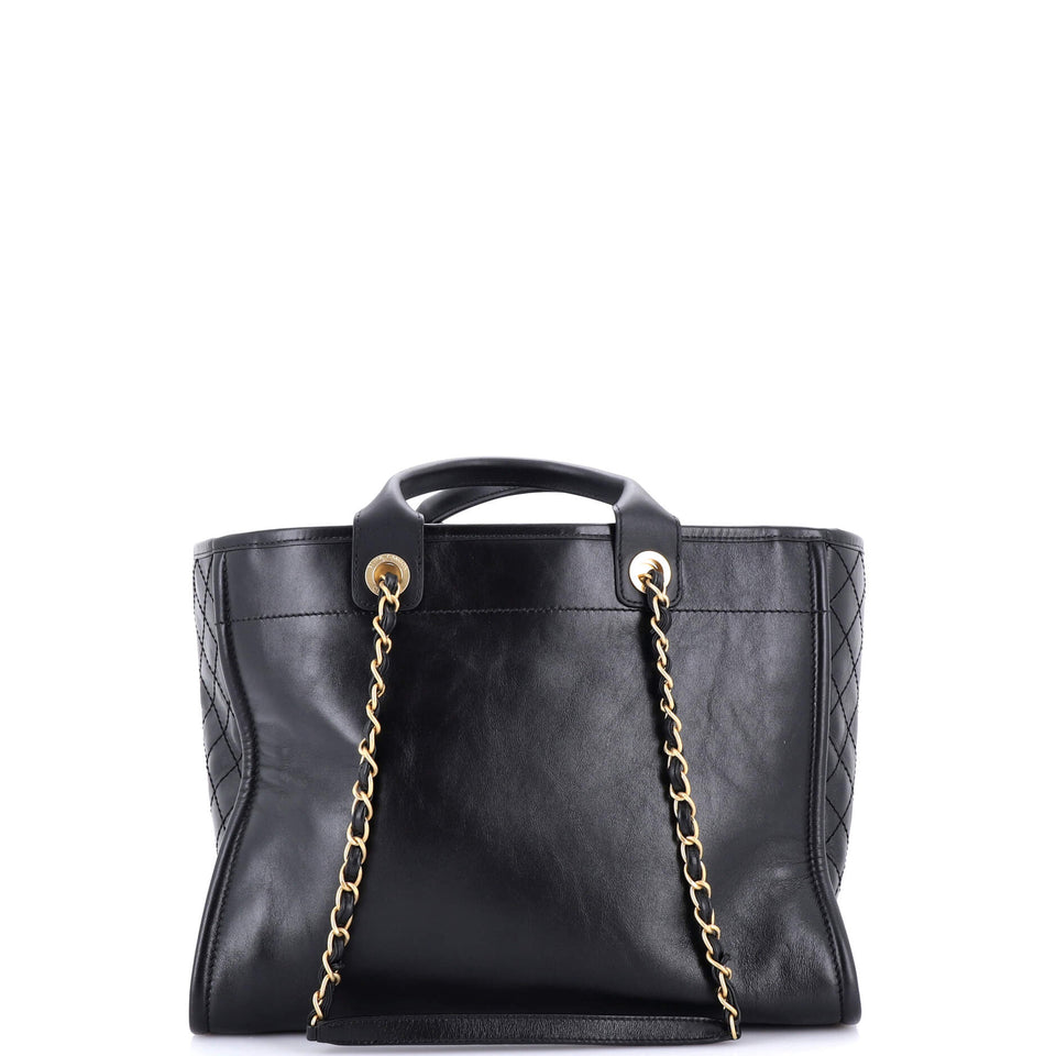 Deauville Tote Embellished Shiny Calfskin Medium