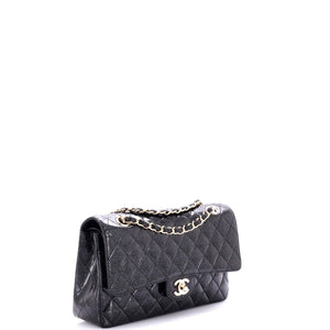 Vintage Classic Double Flap Bag Quilted Glitter Patent Medium