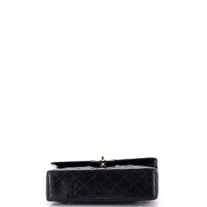 Vintage Classic Double Flap Bag Quilted Glitter Patent Medium