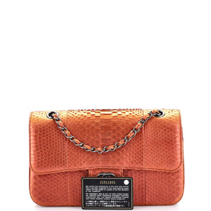 Classic Double Flap Bag Python Medium