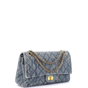 Reissue 2.55 Flap Bag Quilted Denim 227