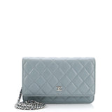 Wallet on Chain Quilted Caviar