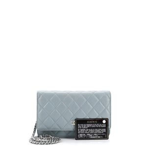 Wallet on Chain Quilted Caviar