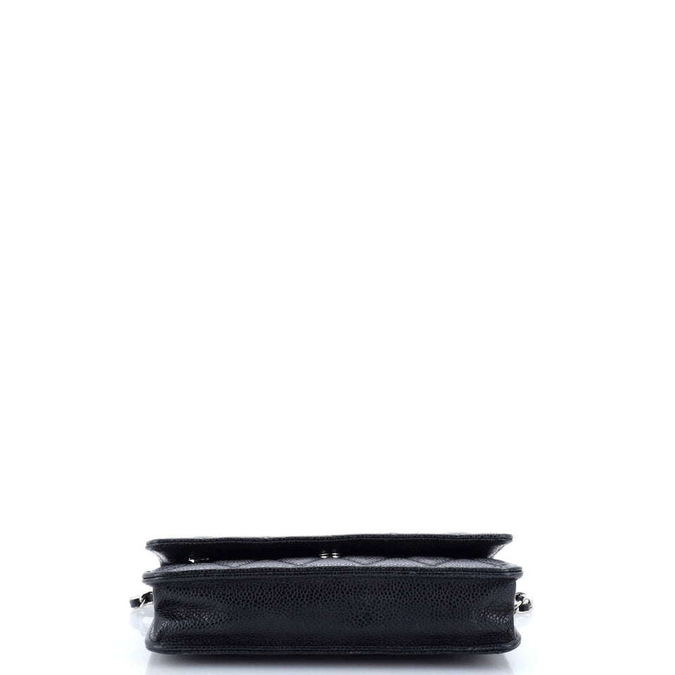 Wallet on Chain Quilted Caviar