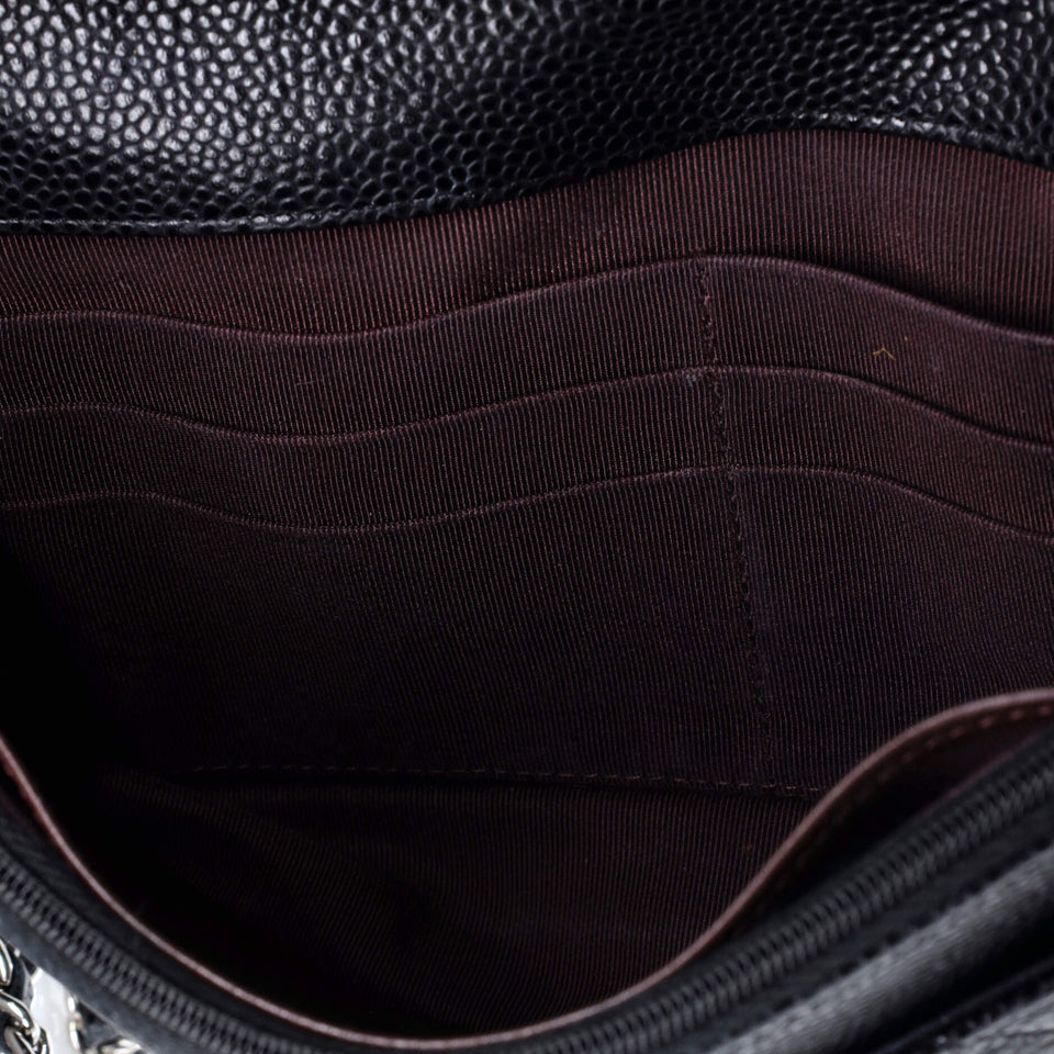 Wallet on Chain Quilted Caviar