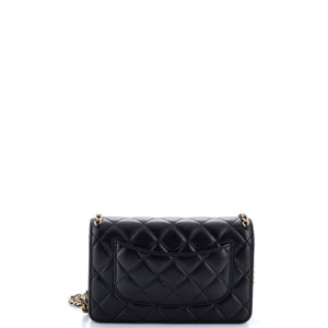 Chain Around Wallet on Chain Quilted Lambskin