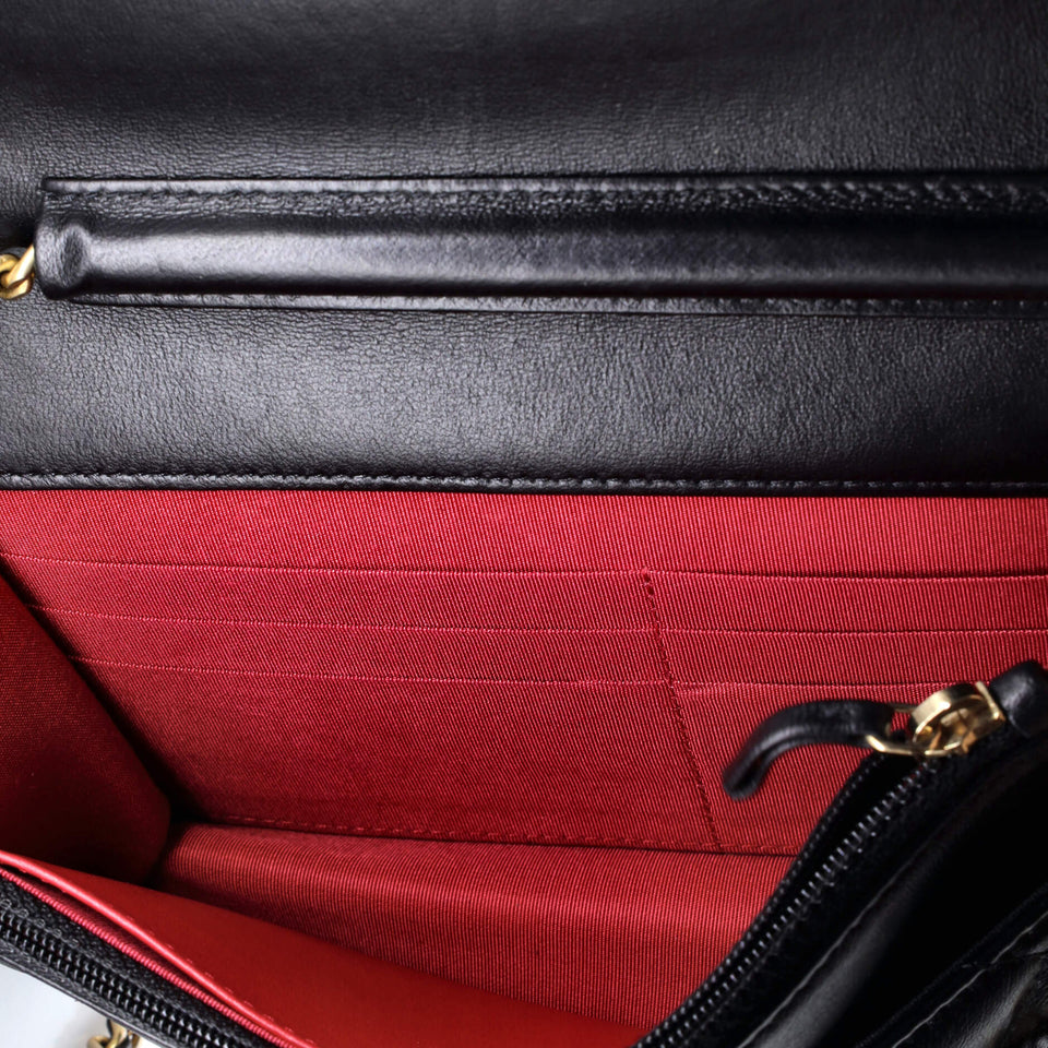 Chain Around Wallet on Chain Quilted Lambskin