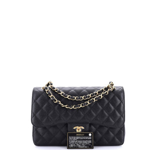 Classic Double Flap Bag Quilted Caviar Jumbo