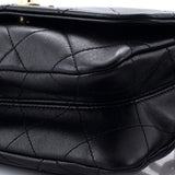 Color Match Multicolor Flap Bag Quilted Lambskin Small