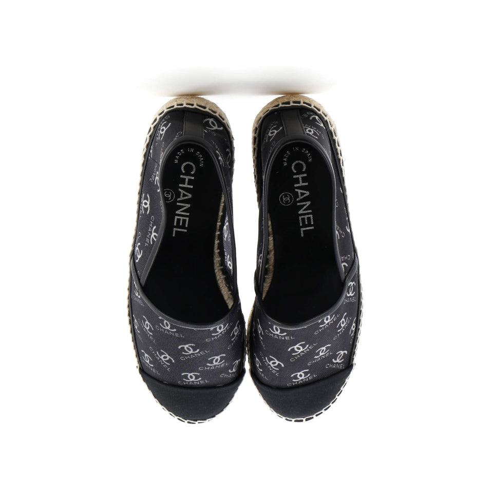 Women's Cap Toe Espadrilles Printed Mesh with Grosgrain