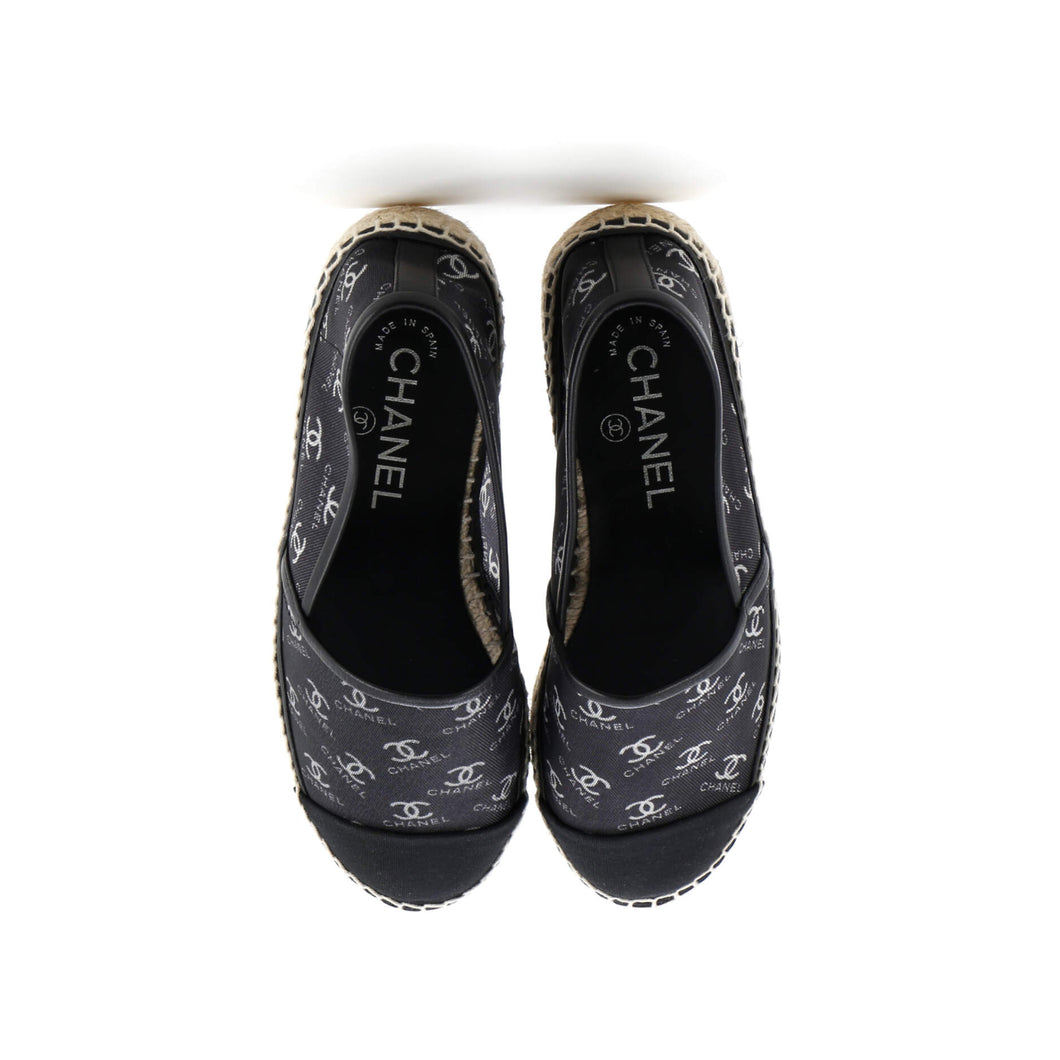 Women's Cap Toe Espadrilles Printed Mesh with Grosgrain