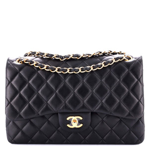 Classic Double Flap Bag Quilted Lambskin Jumbo