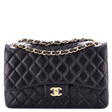 Classic Double Flap Bag Quilted Lambskin Jumbo