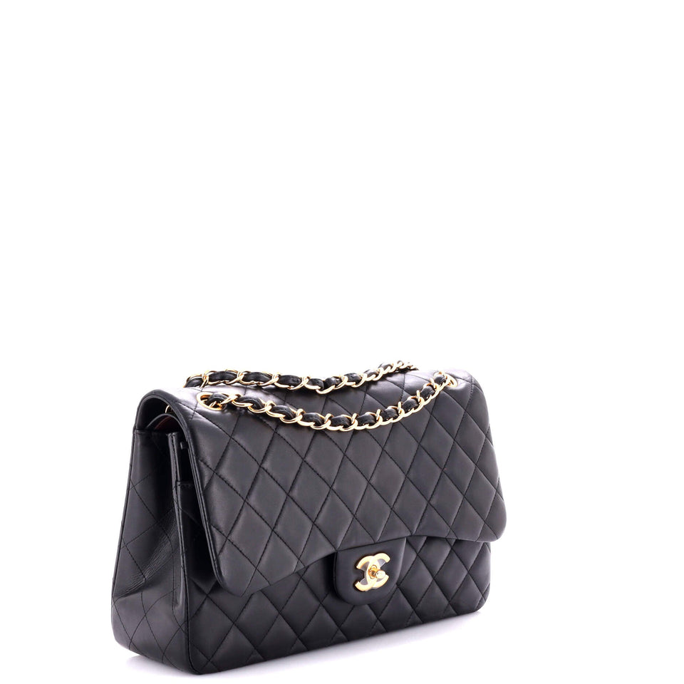 Classic Double Flap Bag Quilted Lambskin Jumbo