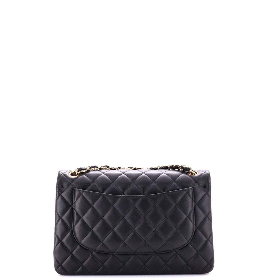 Classic Double Flap Bag Quilted Lambskin Jumbo