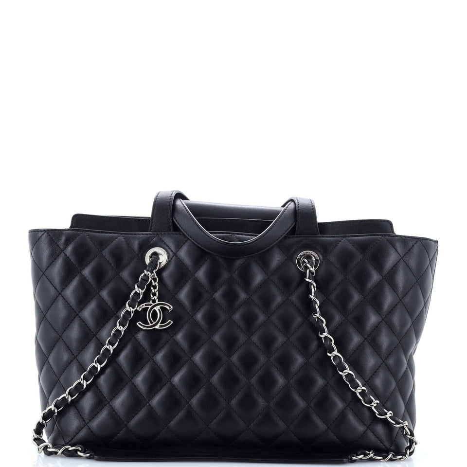 Daily Shopping Tote Quilted Lambskin