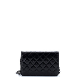 Golden Class Wallet on Chain Quilted Patent East West