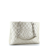 Grand Shopping Tote Quilted Caviar