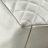 Grand Shopping Tote Quilted Caviar