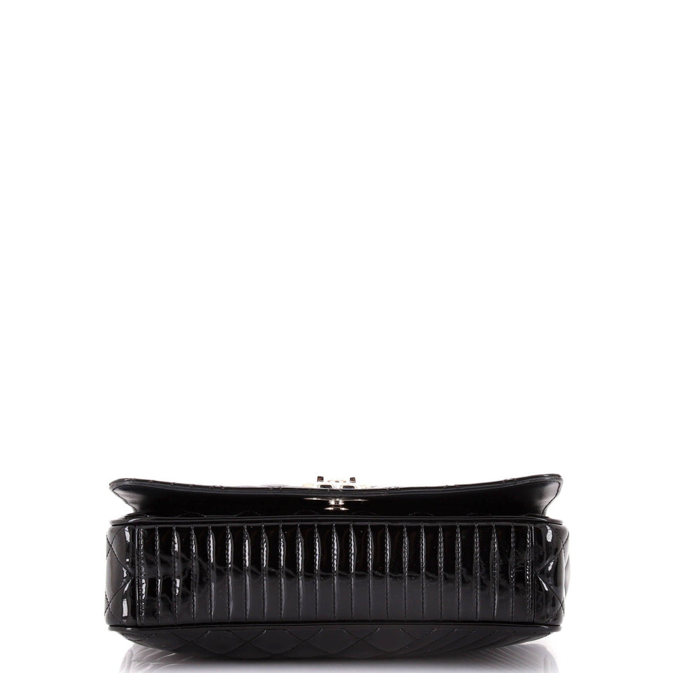Coco Boy Flap Bag Quilted Patent Medium