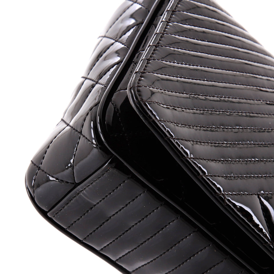 Coco Boy Flap Bag Quilted Patent Medium