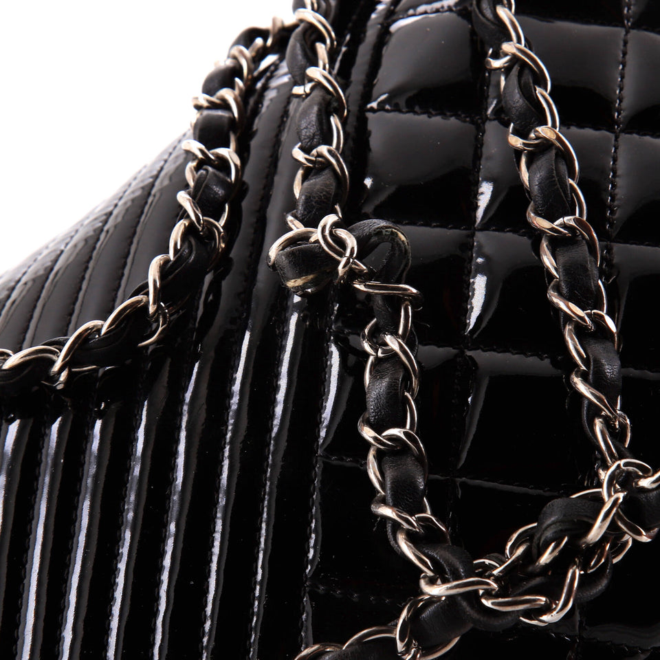 Coco Boy Flap Bag Quilted Patent Medium