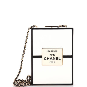 No.5 Perfume Box Evening Clutch Leather