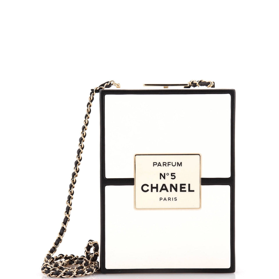No.5 Perfume Box Evening Clutch Leather