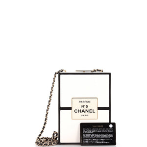 No.5 Perfume Box Evening Clutch Leather