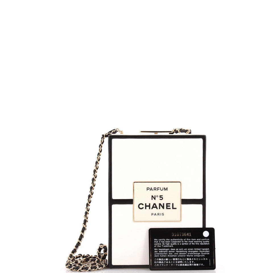 No.5 Perfume Box Evening Clutch Leather
