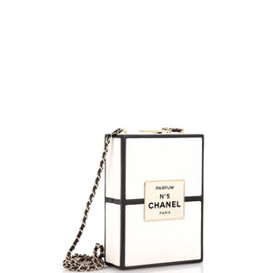 No.5 Perfume Box Evening Clutch Leather