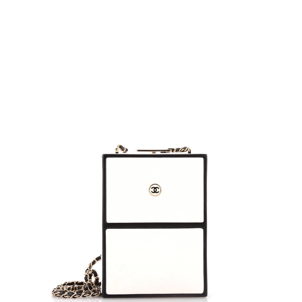 No.5 Perfume Box Evening Clutch Leather